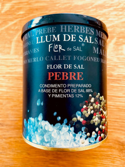 Flor de Sal mit Pfeffer